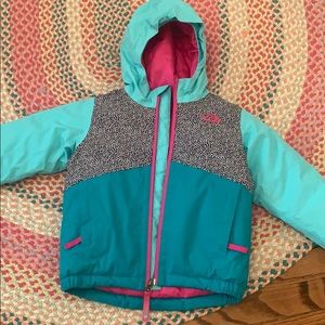 North Face Toddler Snowquest insulated jacket.